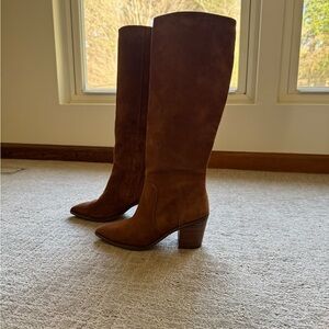 Cole Haan Brown Suede Knee-High Boots, size 7B